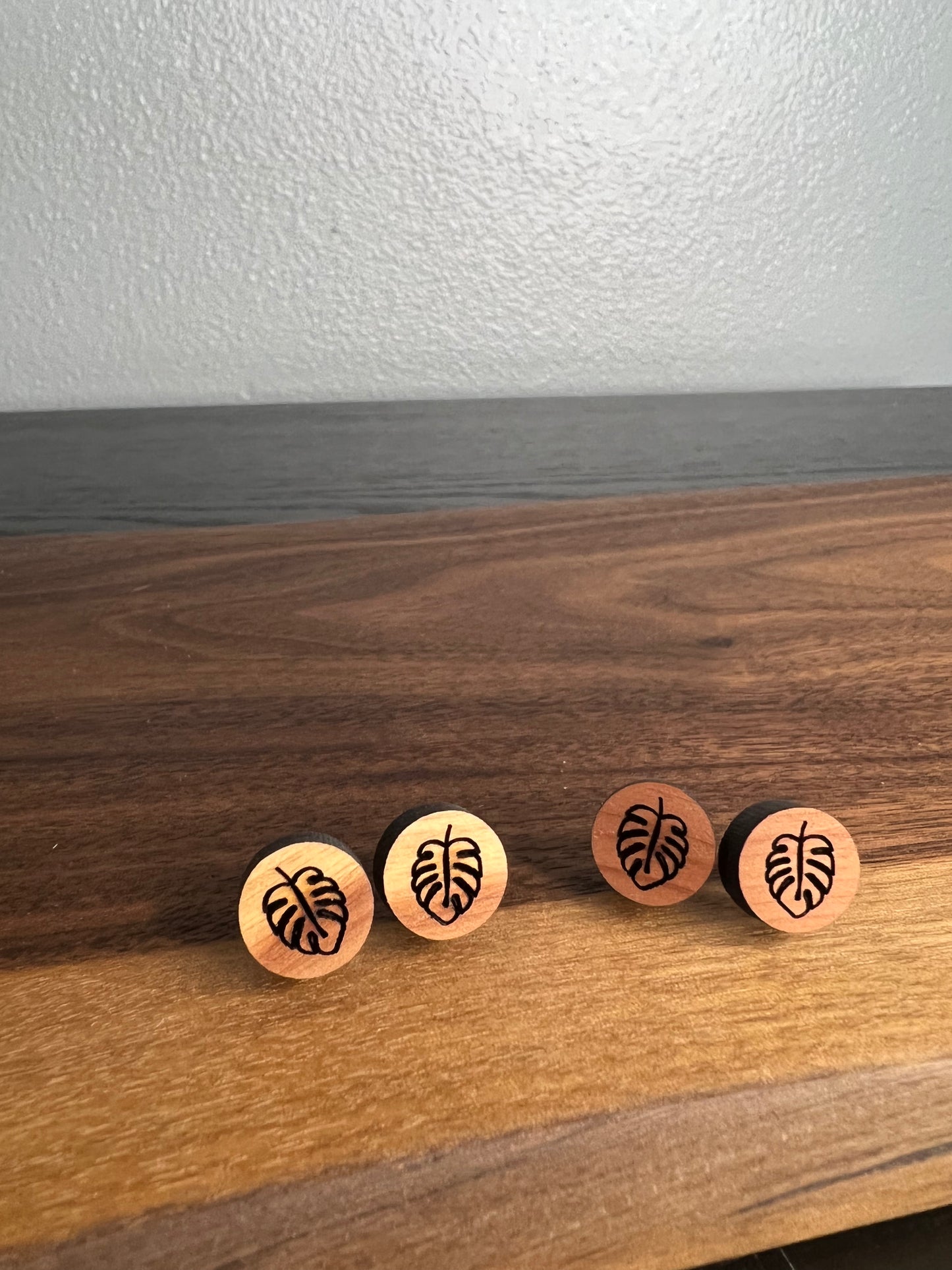 Monstera Studs (2 for $30)